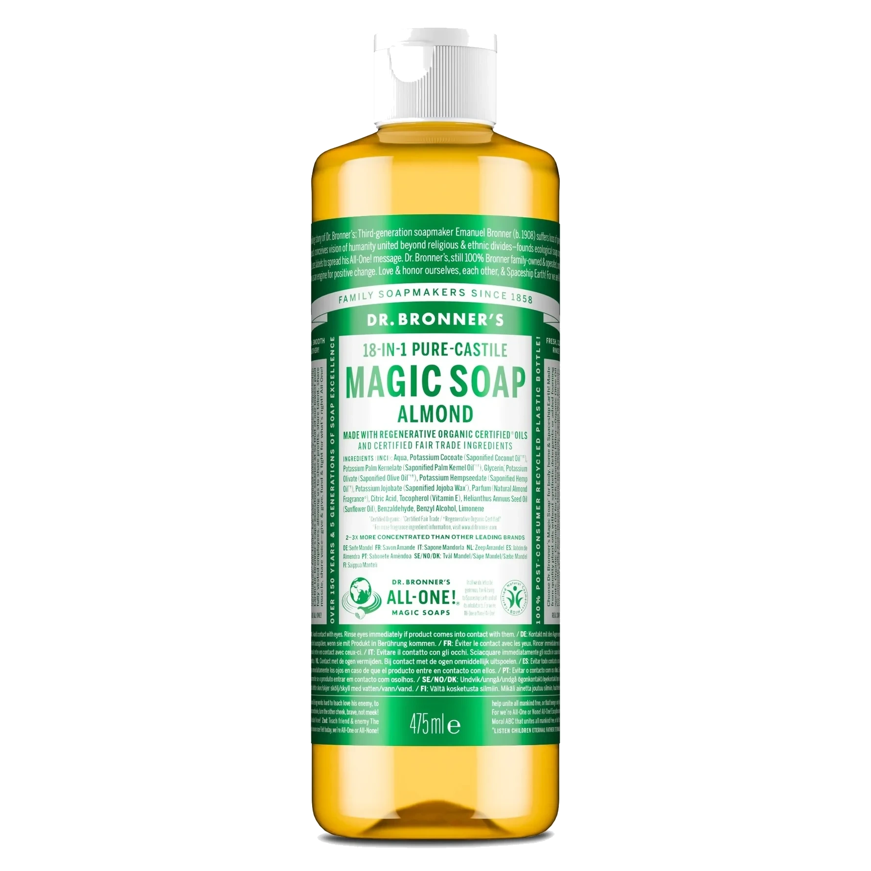 Dr. Bronner's Almond Liquid Soap 475 ml
