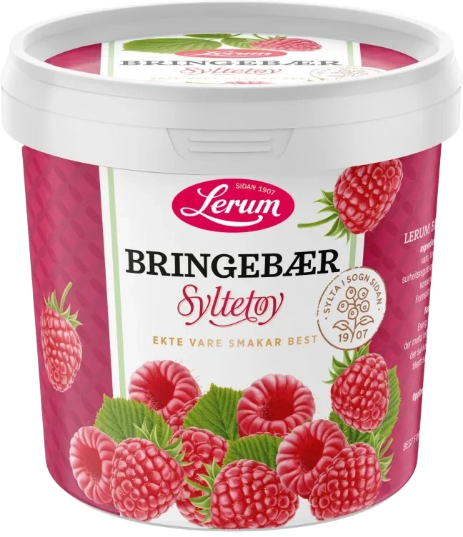 Bringebærsyltetøy 1kg Lerum