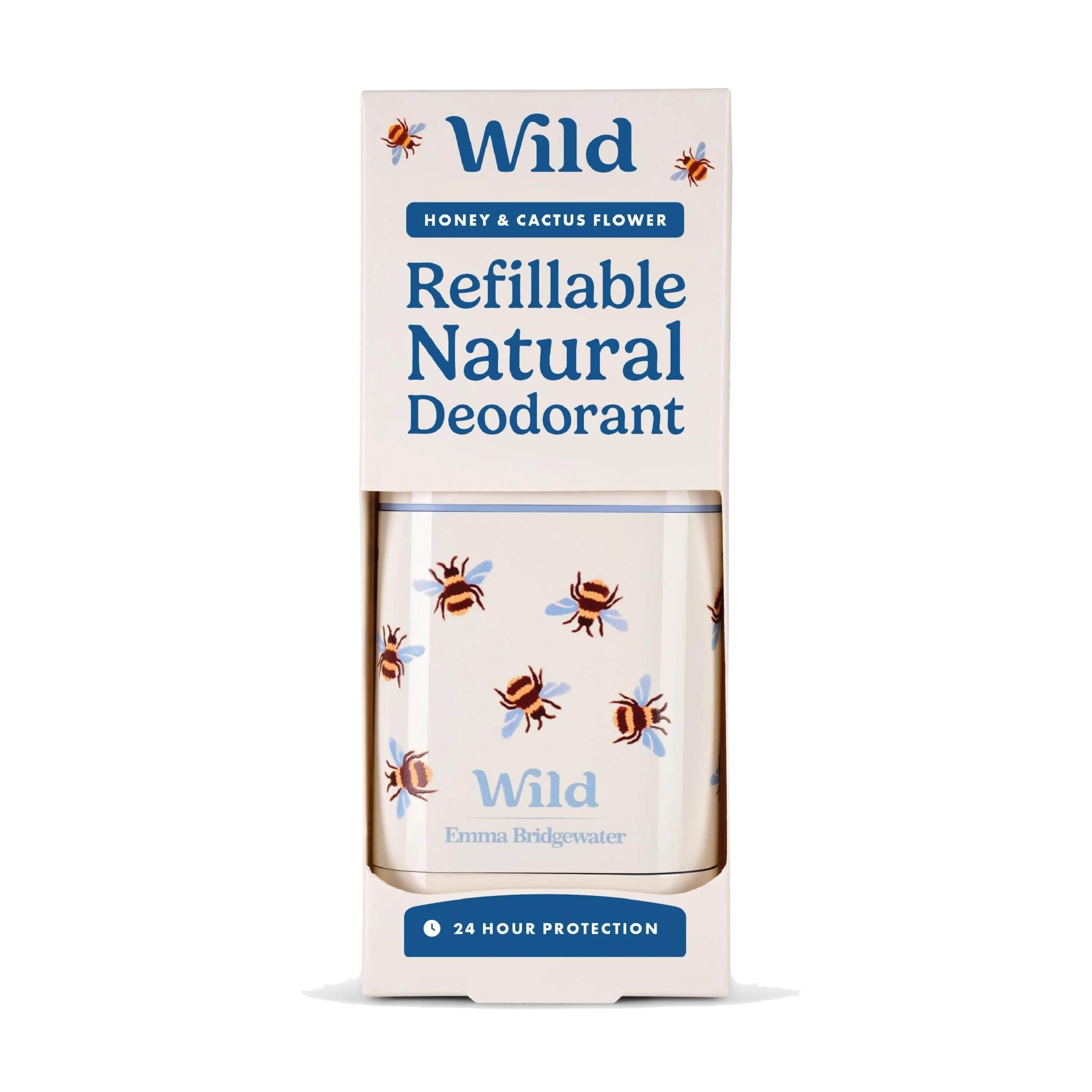 Wild Deo Bee Case Honey & Cactusflower Startpakke, Hvit, 40 g