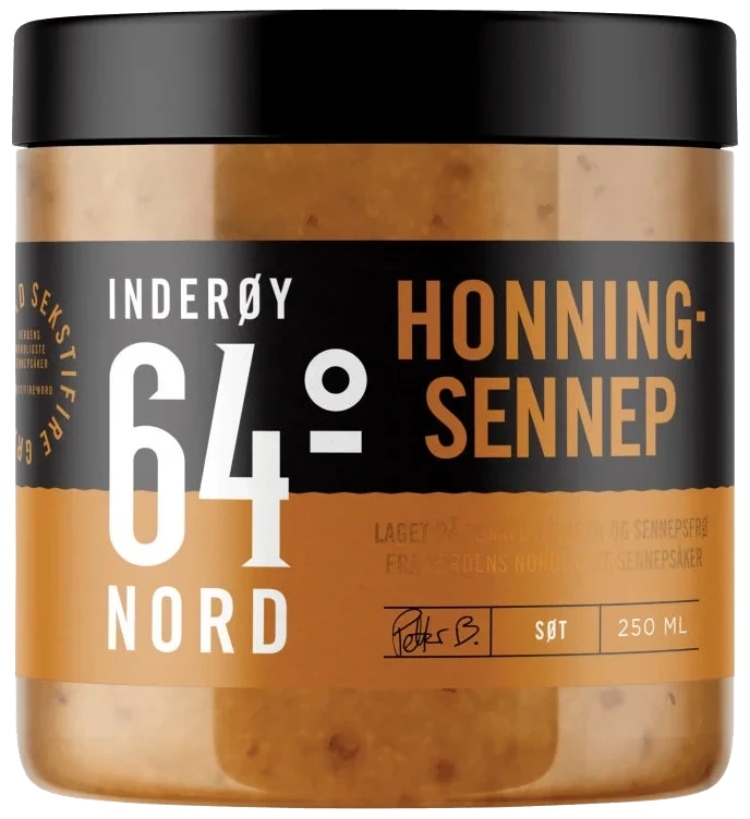Honningsennep 250ml Inderøy 64° Nord