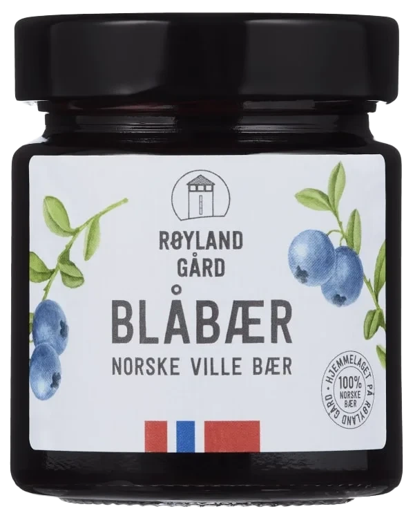 Blåbærsyltetøy 220g Røyland