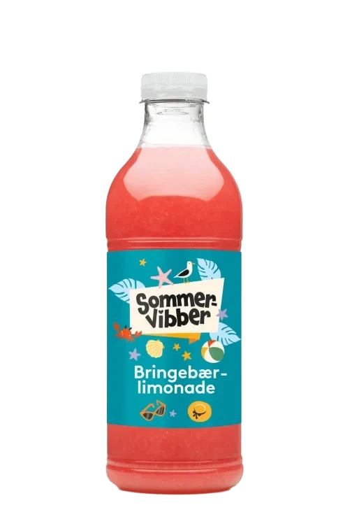 Bringebær Limonade 1l Sommervibber