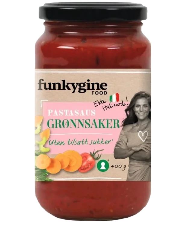 Pastasaus Grønnsaker 400g Funkygine Food