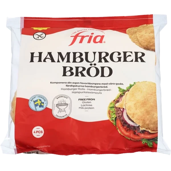 Hamburgerbrød Glutenfri 280g Fria