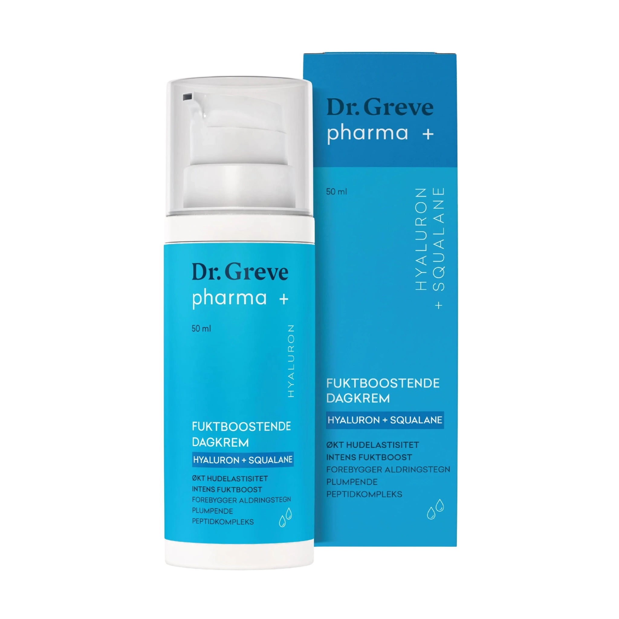 Dr. Greve Pharma Hyaluron + Squalane Fuktboostende Dagkrem, 50 ml