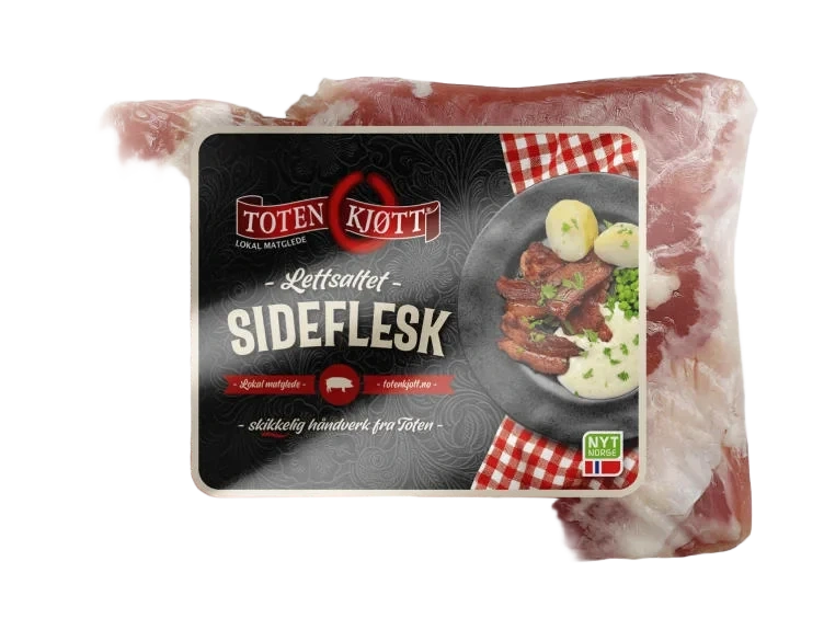Lettsaltet Sideflesk Toten Kjøtt