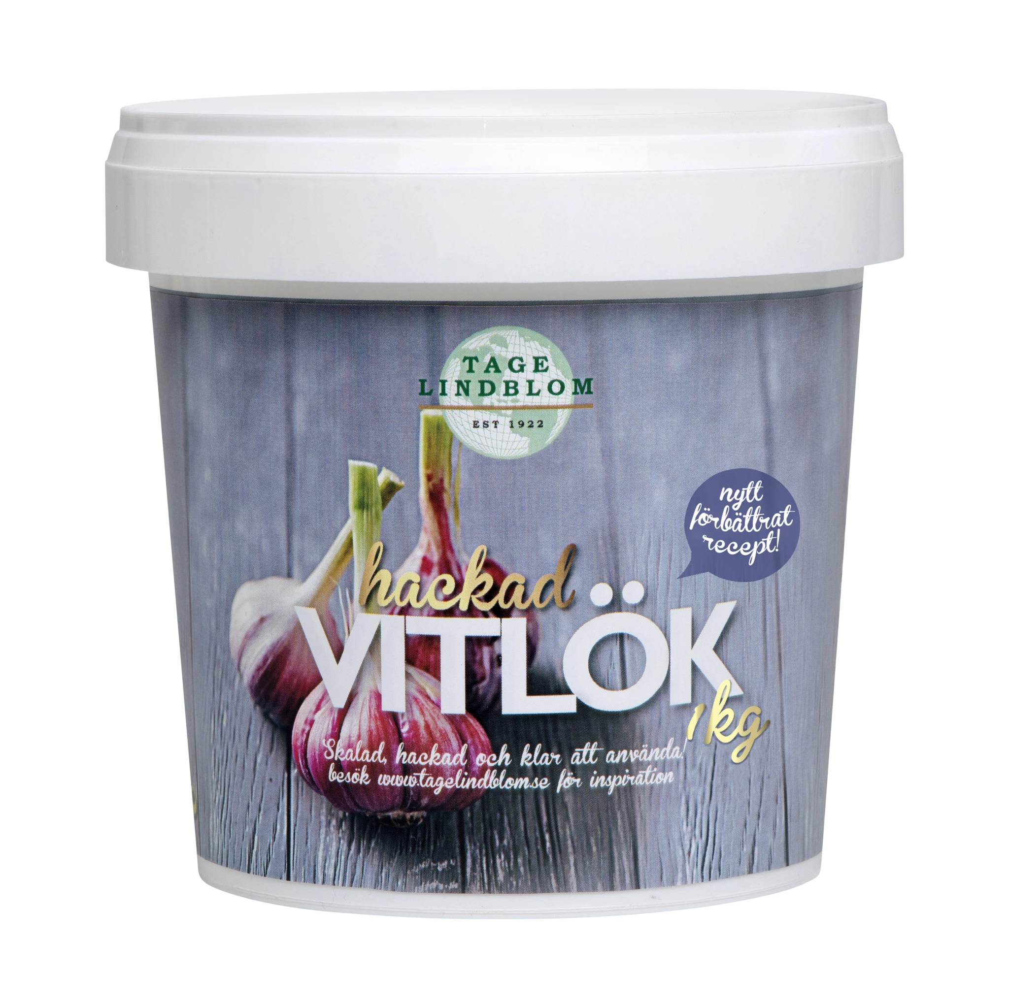 Hakket Hvitløk 1kg Tage Lindblom