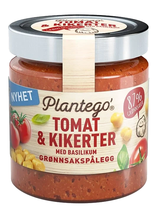 Tomat og kikerter m/basilikum   165g