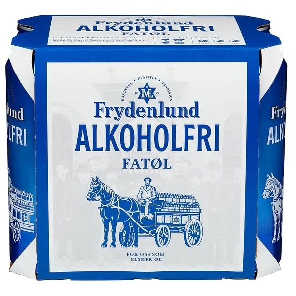 Frydenlund Fatøl Alcoholfri 0,5l Bx 6stk