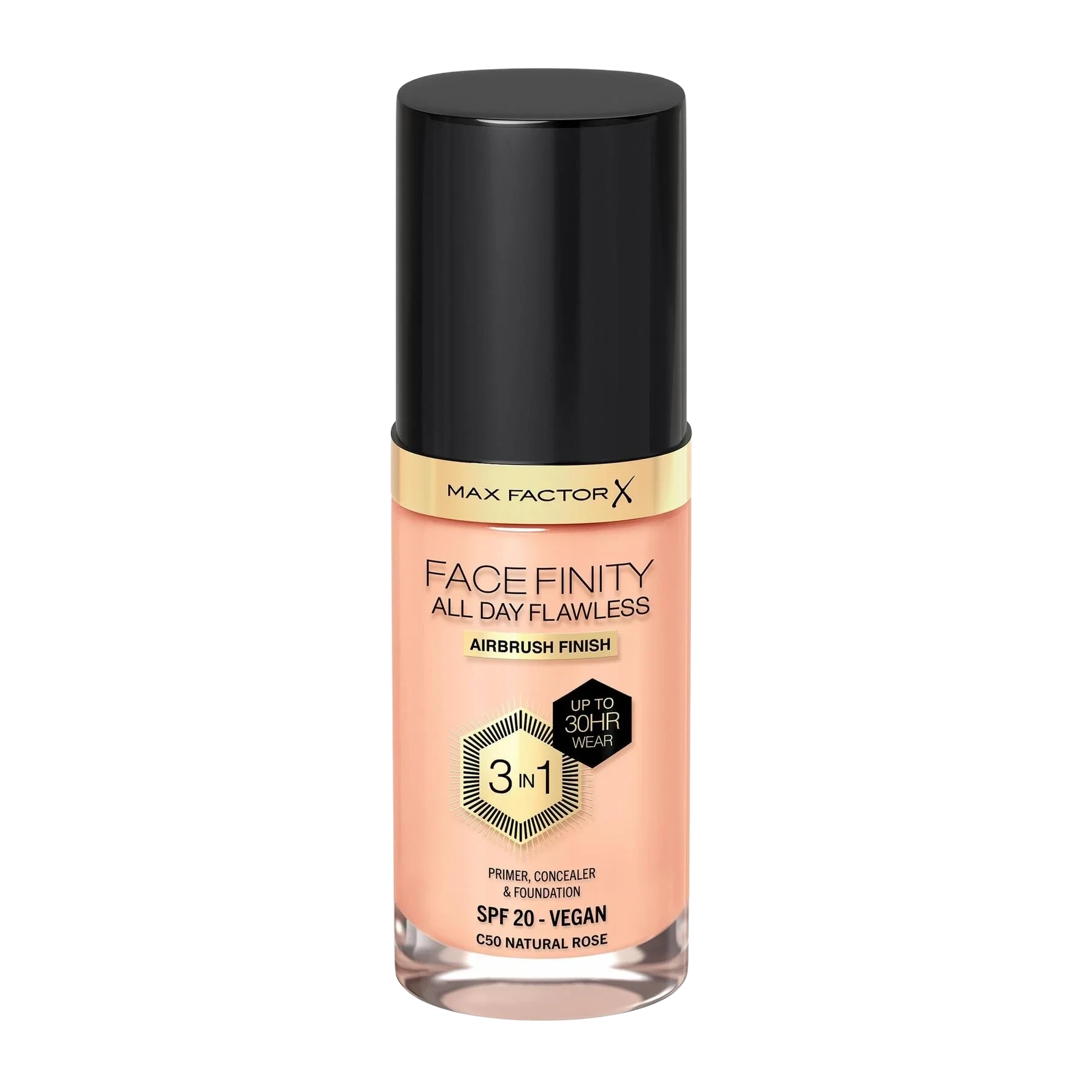 Max Factor Facefinity All Day Flawless 3-In-1 Foundation 50 Natural Rose