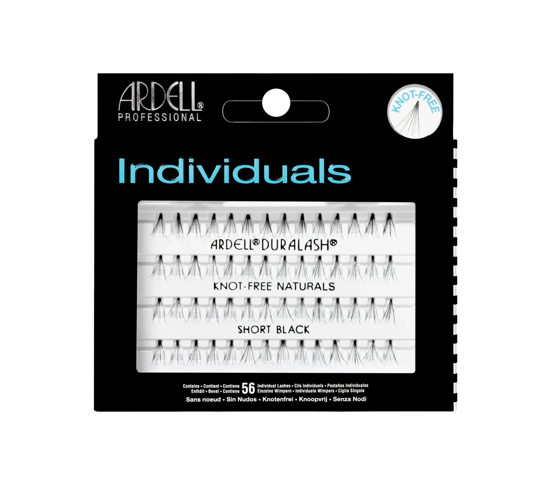Ardell Duralash Individual Naturals Knotted Flares Short Black