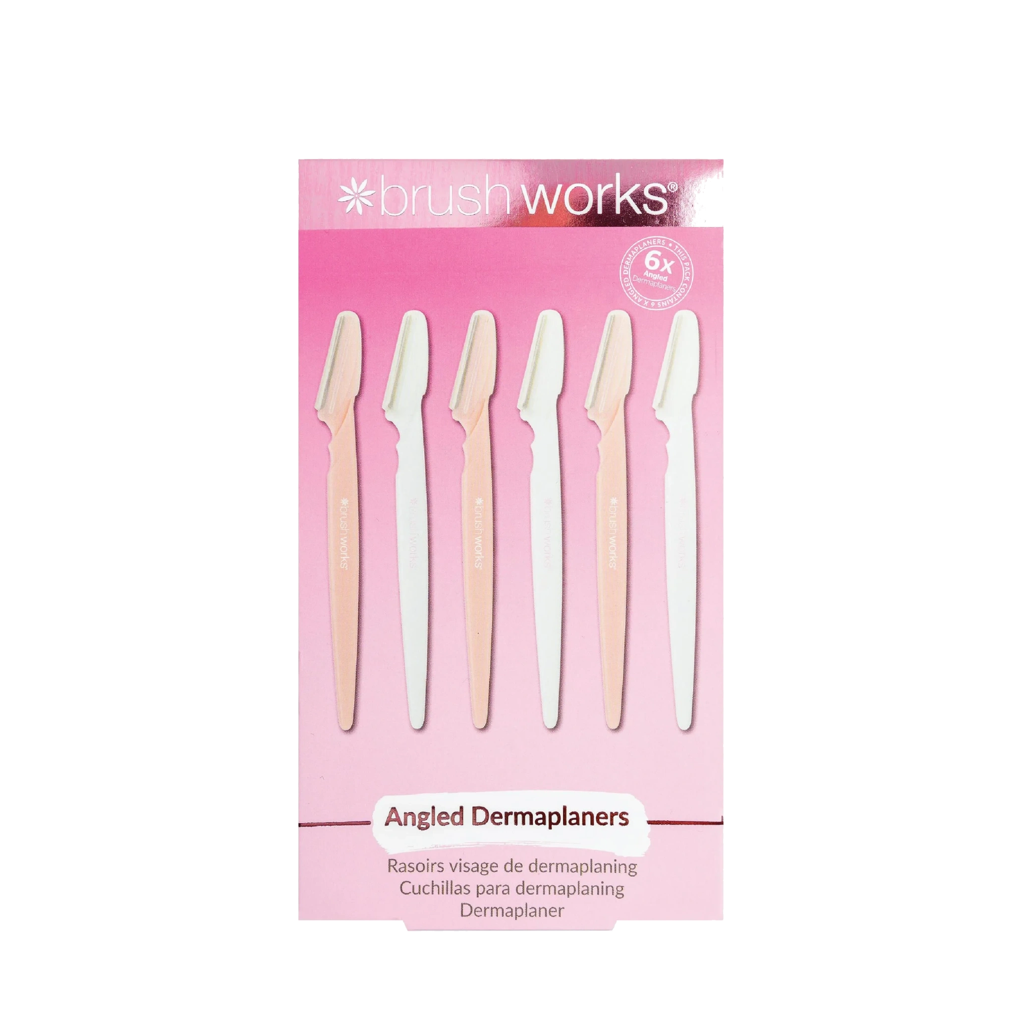 Brushworks Angled Dermaplaners, 6 stk.