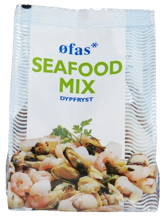 Seafoodmix Rå Stå pose 400g Øfas