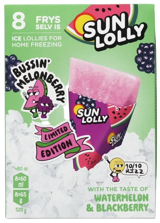Sun Lolly Watermelon&Blackberry
