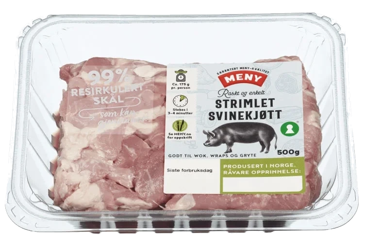 Svinestrimler 500g Meny