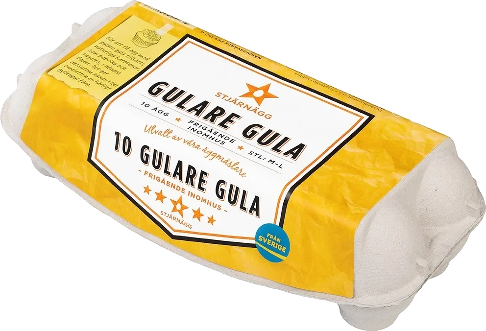 Ägg Gulare gula M/L frig inne