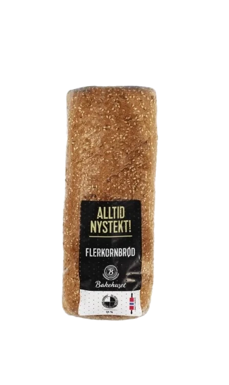 Flerkornbrød Butikkstekt 750g Bakehuset