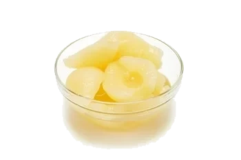 Päronhalvor i juice