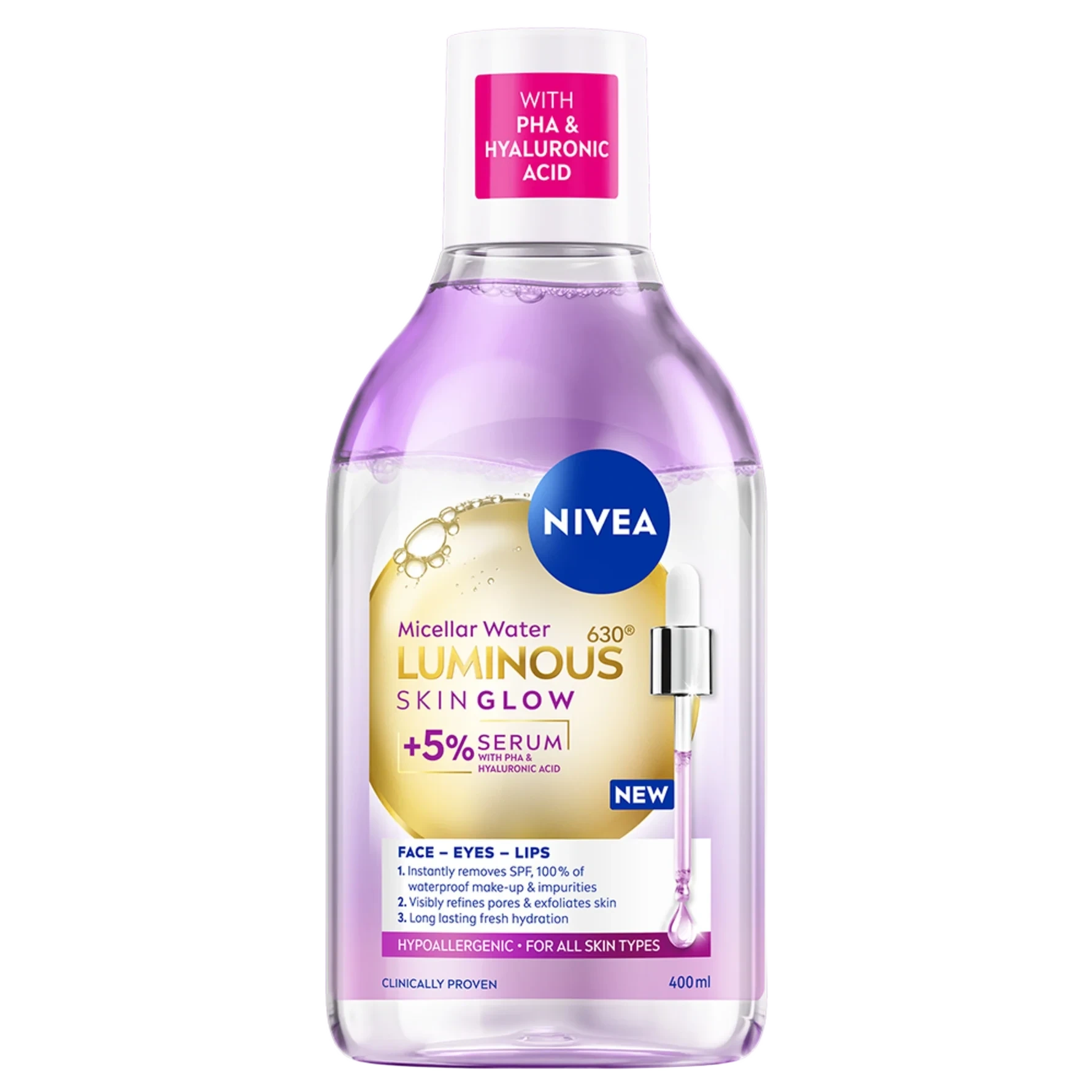 NIVEA Luminous Skin Glow Micellar Water 400 ml