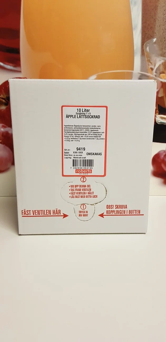 Måltidsdryck Äpple