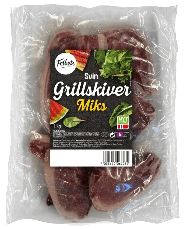 Svin Grillskiver 1kg Folkets