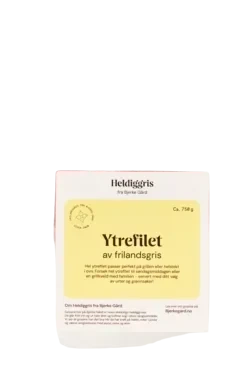 Heldiggris Ytrefilet av Frilandsgris 750g