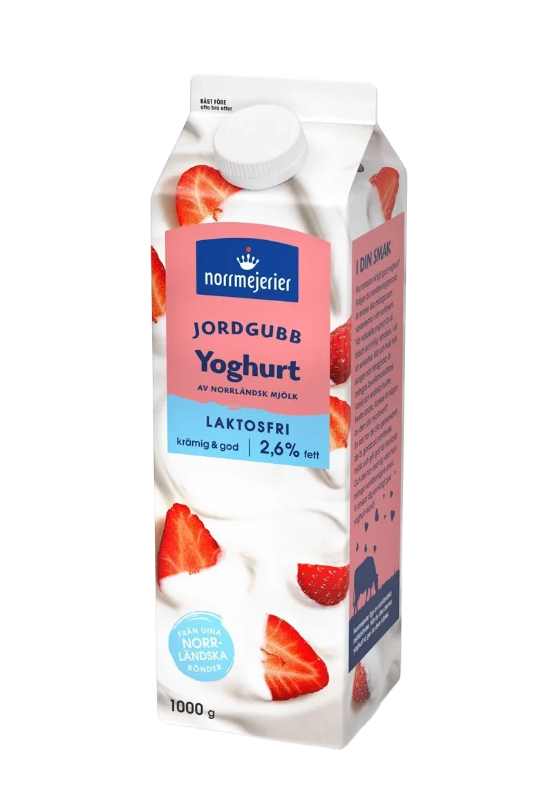 Fruktyoghurt 2.6% Laktosfri Jordgubb