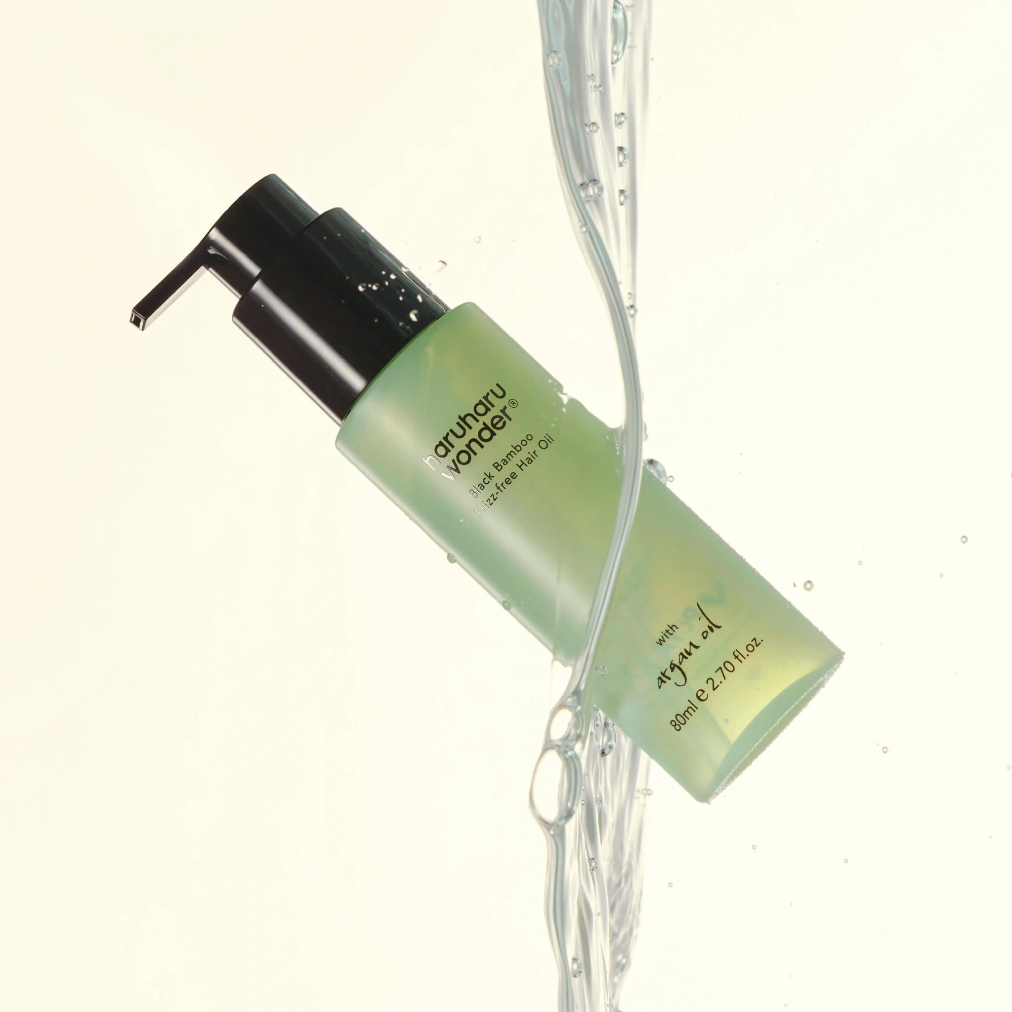 haruharu wonder Black Bamboo Frizz-free Hair Oil, 80 ml