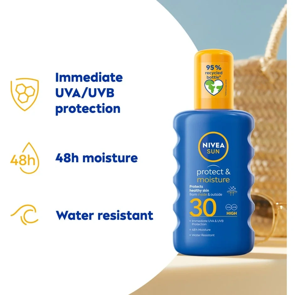 Solkräm Spray Protect & Moisture Spf 30