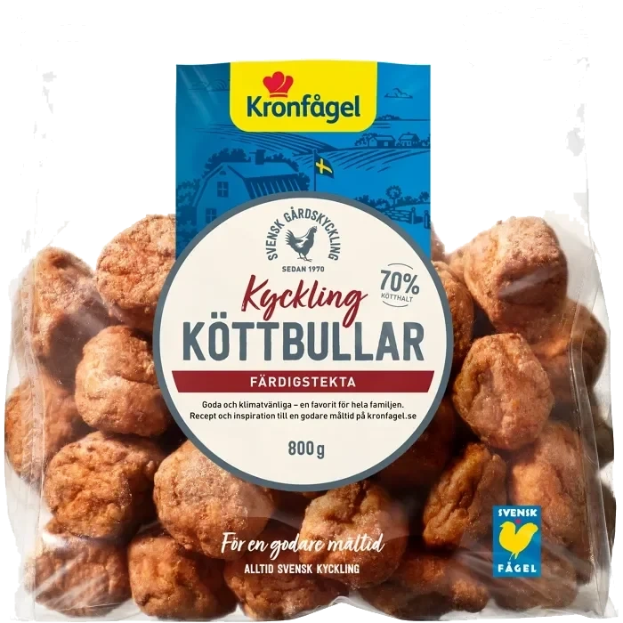 Kycklingköttbullar 800g Kronfågel