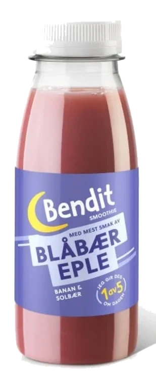 Smoothie Blåbær&Eple 250ml Bendit