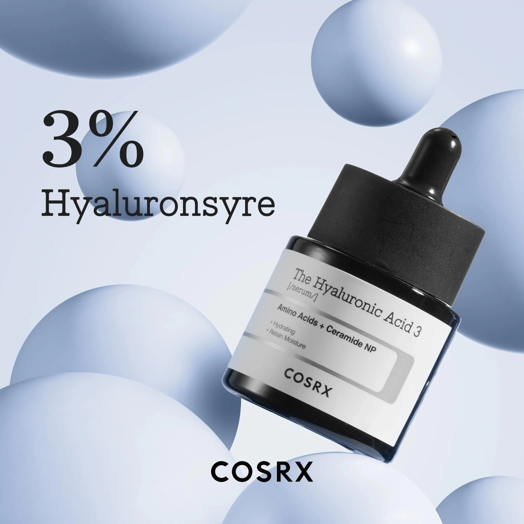 COSRX The Hyaluronic Acid 3 Serum, 20 ml