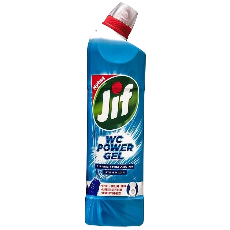 Jif wc power gel uten klor  750ml