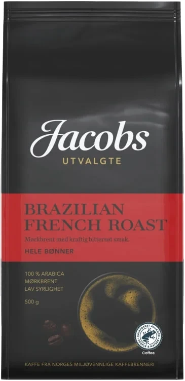 Brazilian French Roast Hele Bønner 500g Jacobs