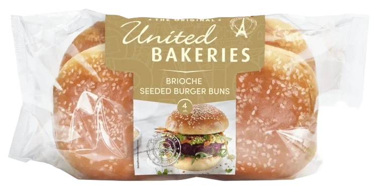 Hamburgerbrød Brioche m/Sesam 4stk 310g