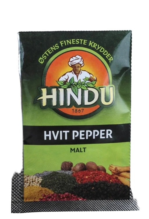 Pepper Hvit Malt 10g Pos Hindu