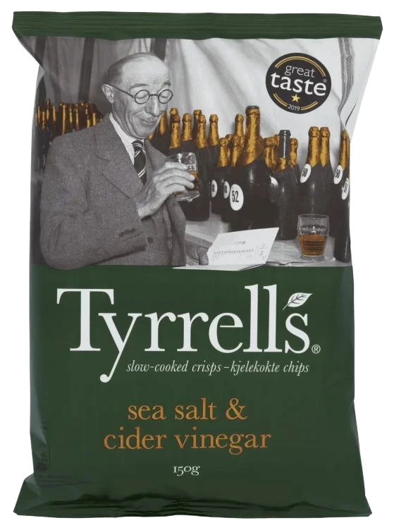 Tyrrells Chips Sea Salt&Vinegar 150g