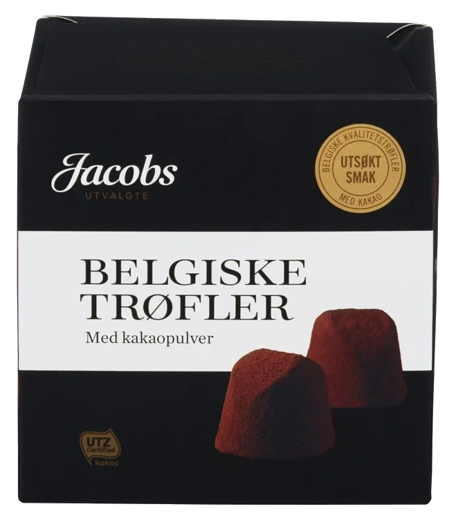 Belgiske Trøfler Kakao 200g Jacobs Utvalgte