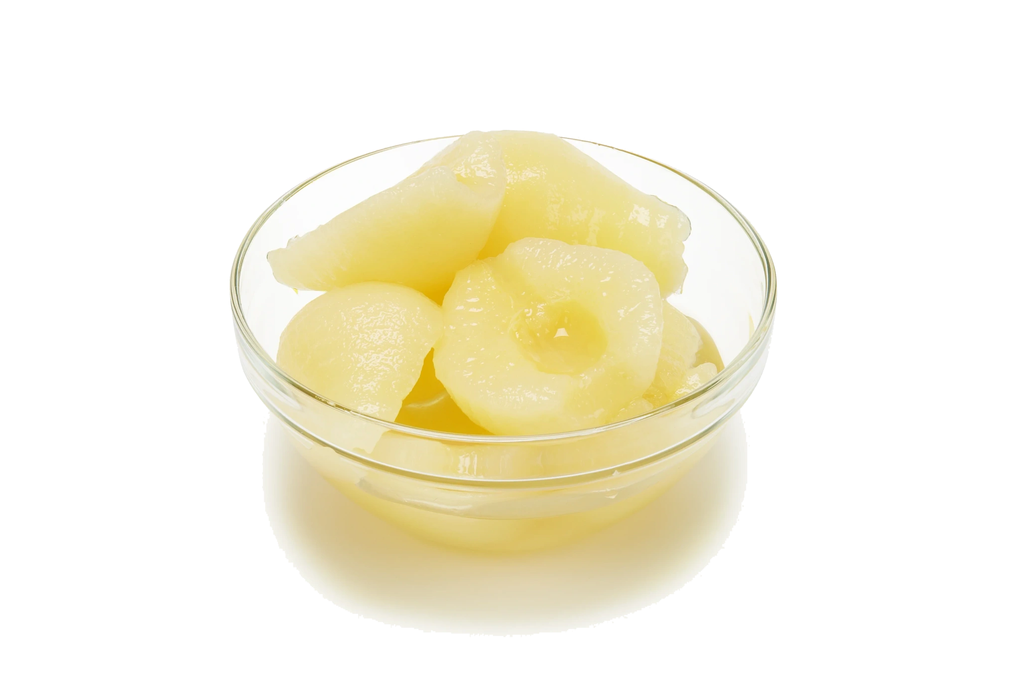 Päronhalvor i juice