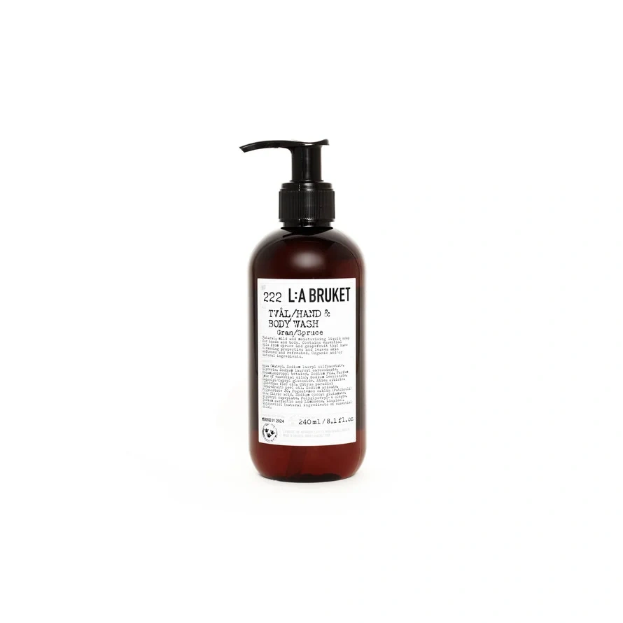 L:A BRUKET 222 Hand & Body Wash Spruce 240 ml