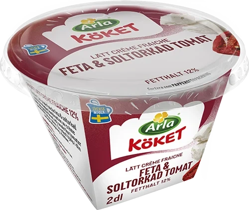 Lätt crème fraiche feta/soltor tomat 12%