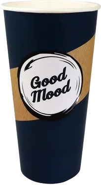 Kalddrikksbeger 0,5l Good Mood Kartong 90mm Ø