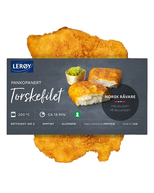 Torskefilet Pankopanert 350g Lerøy