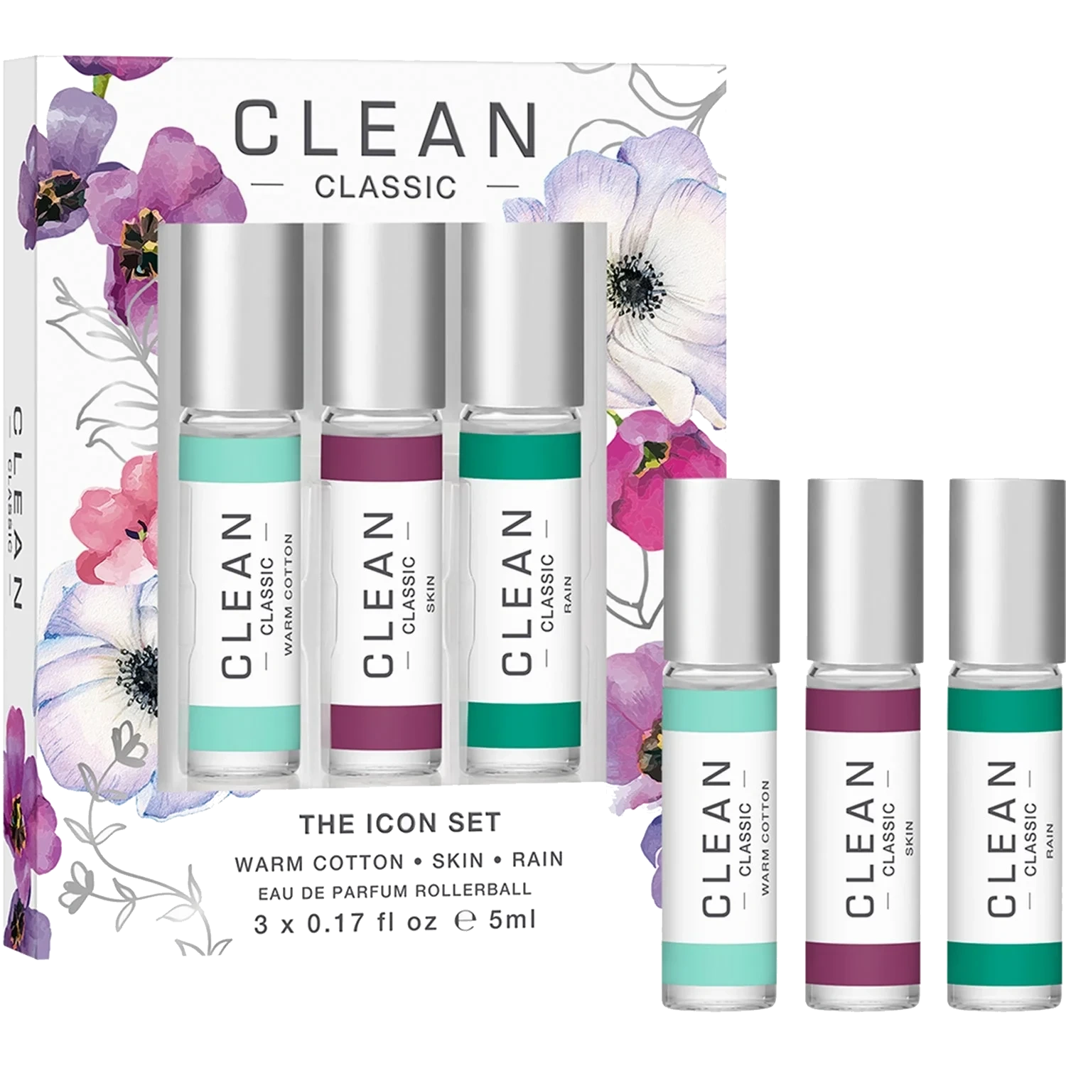 Clean Gift Set Classic Layering Rollerball 3 x 5 ml