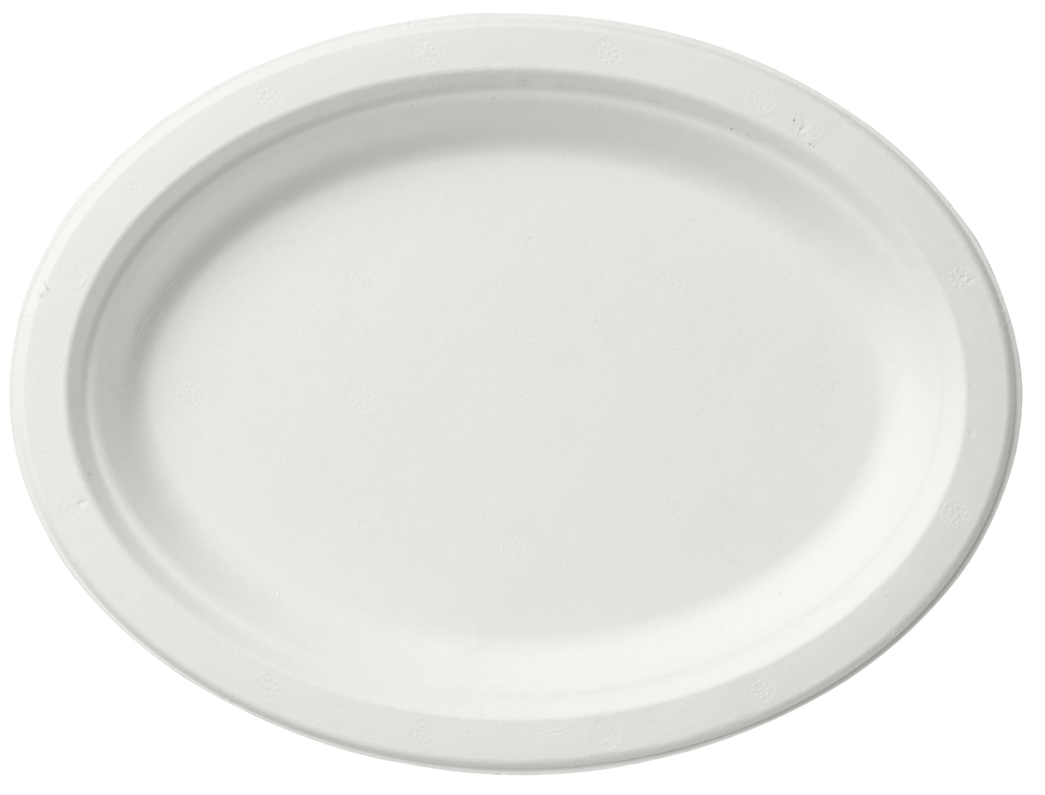 Tallrik, oval Vit