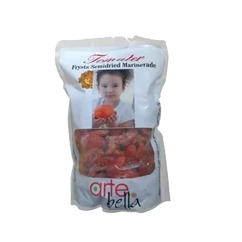 Fryst Tomatklyfta semidried mar
