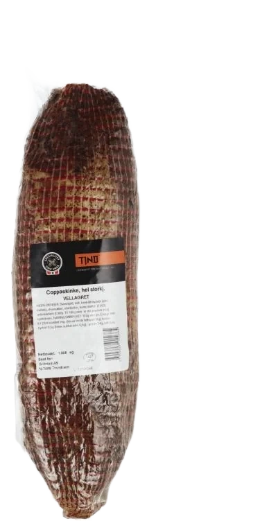 Coppaskinke Vellagret Ca1,3kg Tind