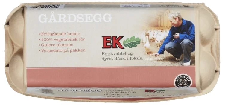 Gårdsegg l 10stk Ek Gårdspakkeri