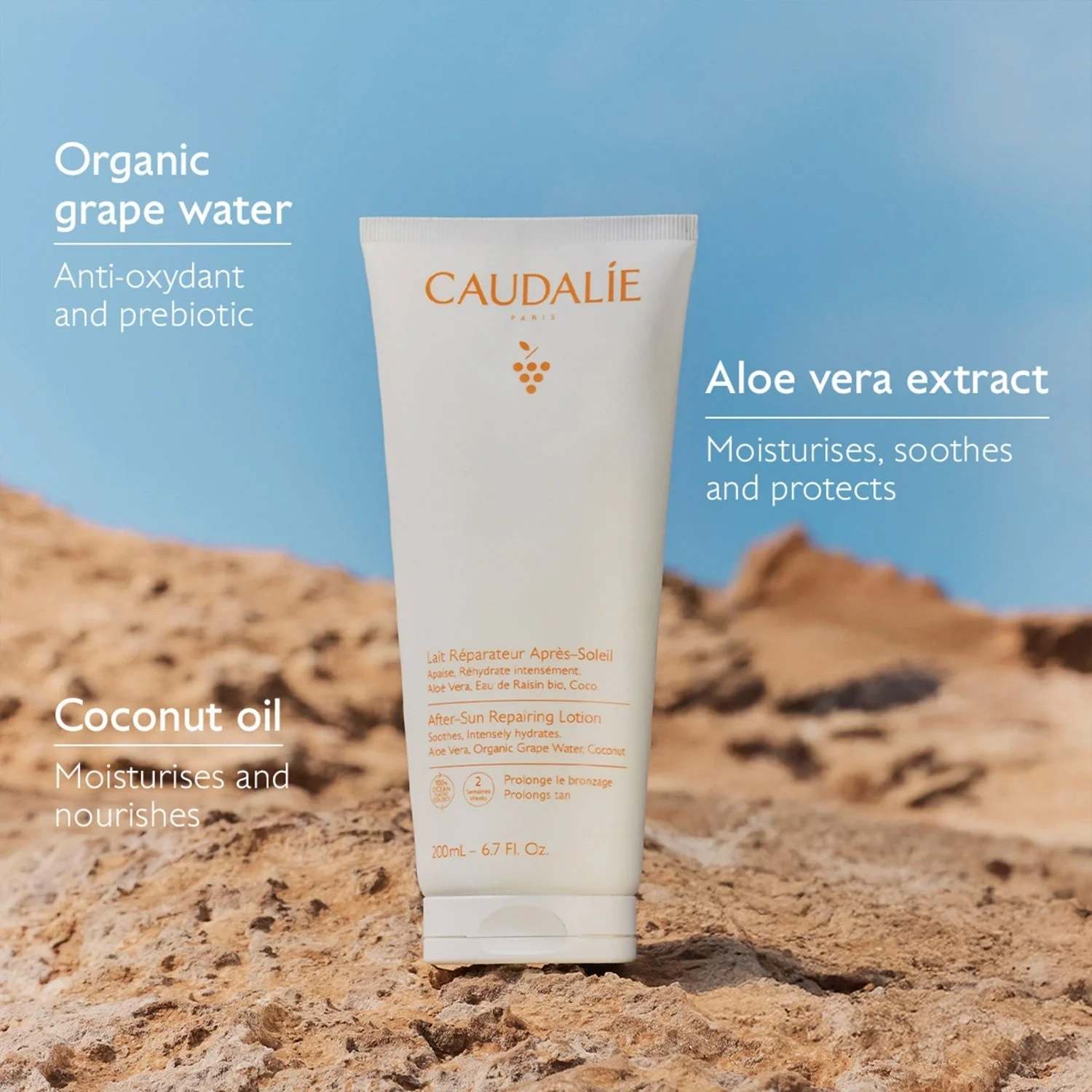 Caudalíe Vinosun After-Sun Repairing Lotion 200 ml
