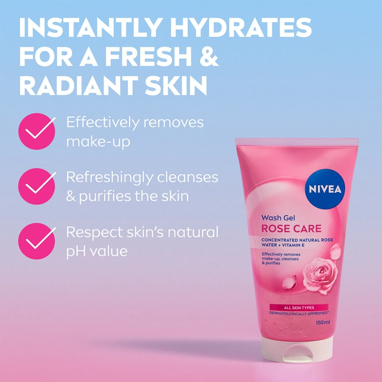 NIVEA Rose Care Micellar Face Wash